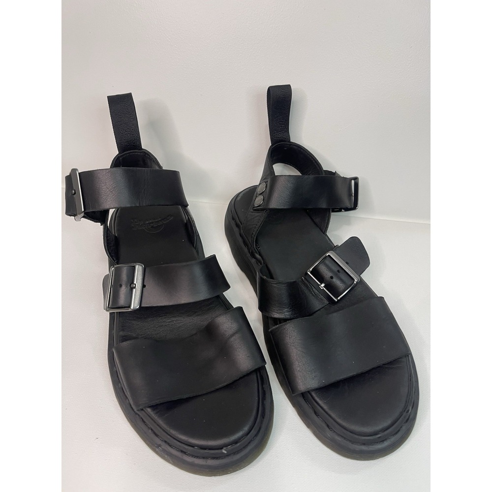 dr martens Leather Sandals Mens Size EU9-US7m Slip-On Casual Footwear